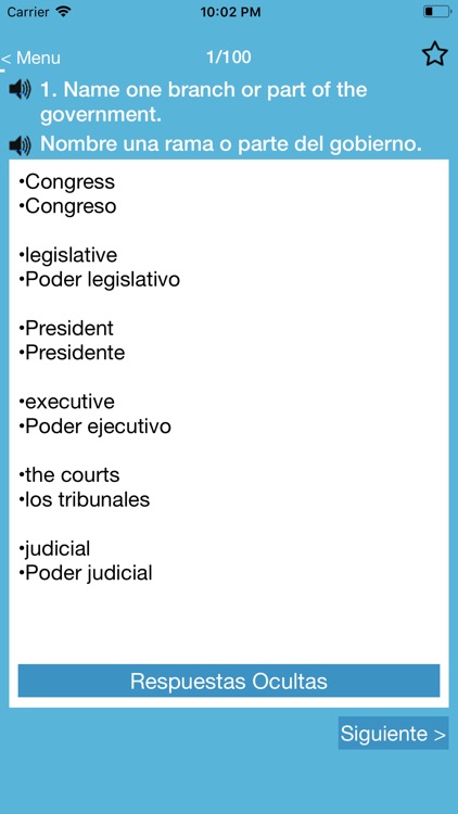 US Citizenship Test Spanish