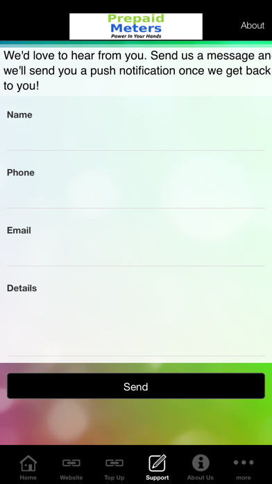 Prepaid Meters iPhone screenshot