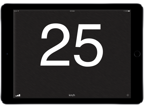 Snelheidsmeter‰ iPad app afbeelding 1