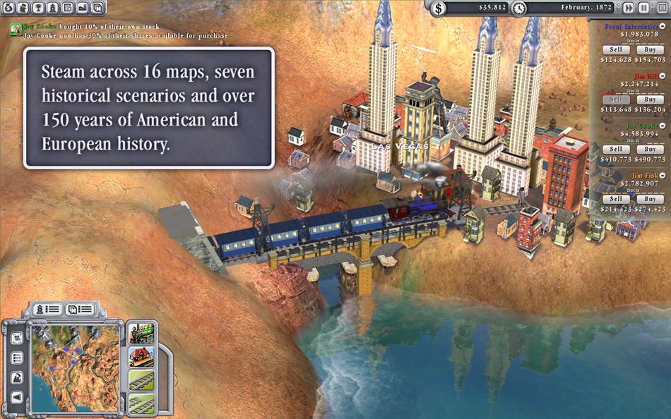 #1. Sid Meier's Railroads! (macOS) Bởi: Feral Interactive Ltd