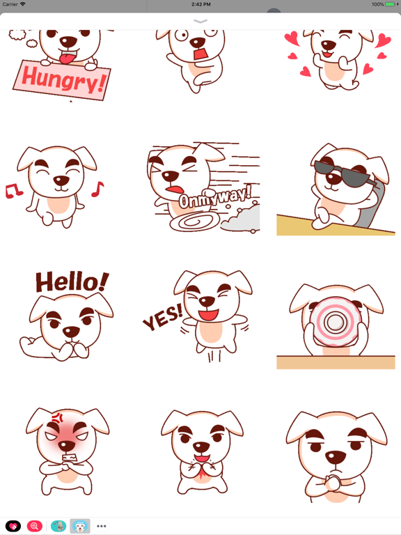 Screenshot #3 for Excited Dog Animated Stickers