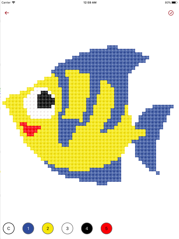 Screenshot #5 pour Cross Stitch Coloring Book