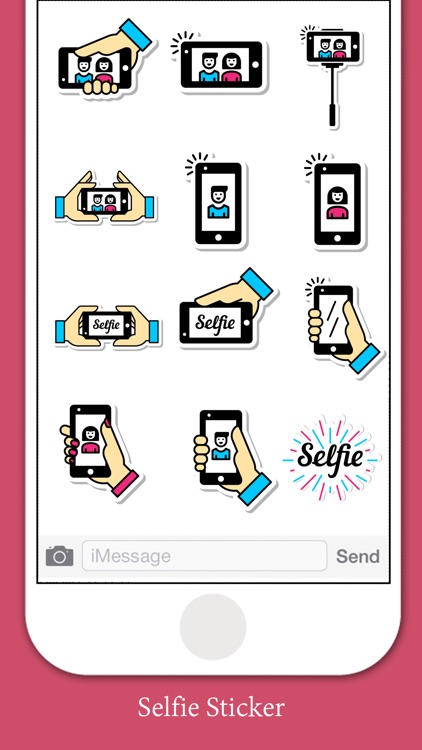 Selfie Lifestyle Stickers