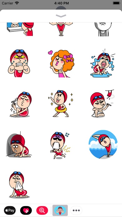 Swimming Man Animated Stickers screenshot 2