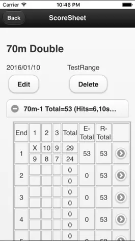 Game screenshot Archery Score Note apk