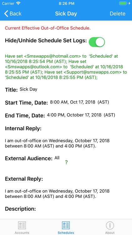 Out-of-Office-Exchange Online screenshot-8