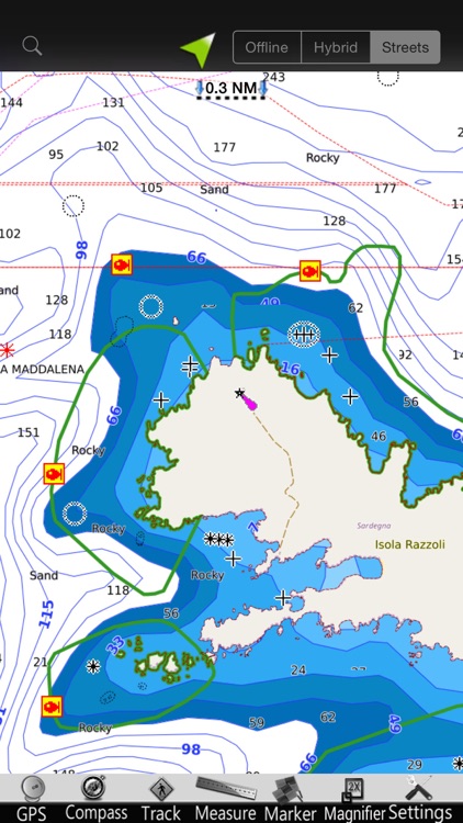 Strait of Bonifacio GPS Chart
