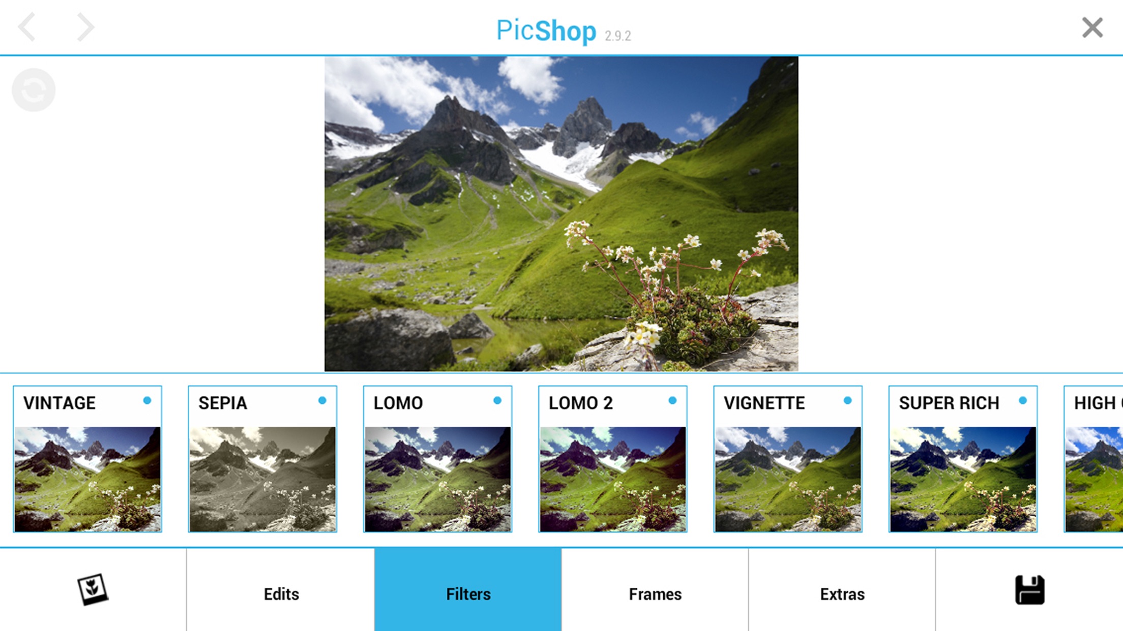 Screenshot do app PicShop HD - Photo Editor