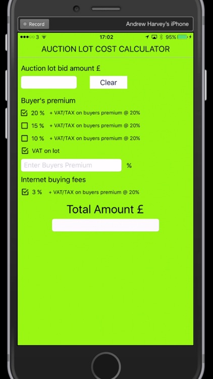 UK Auction Fee Calculator screenshot-4