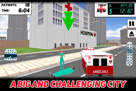 Ambulance Simulator 2014 3D screenshot 2