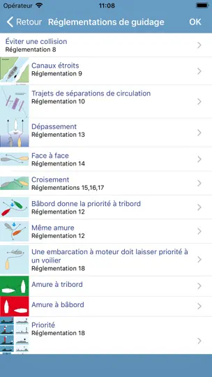 Capture d'écran de Marine R Gles & Signaux sur iPhone 4
