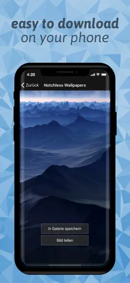 Game screenshot Notchless Wallpapers X apk