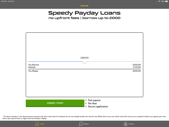 Screenshot #5 pour Speedy Payday Loans