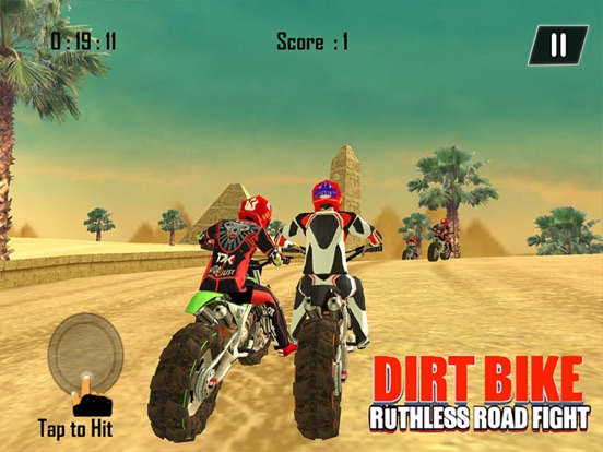 Screenshot #5 pour Dirt Bike Road Fight Racing