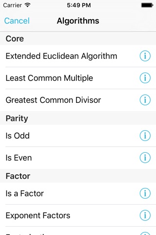 Pure Math Algorithms screenshot 2