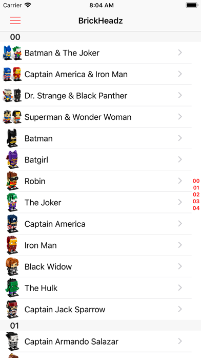 Collectors List - Brickheadz screenshot 2