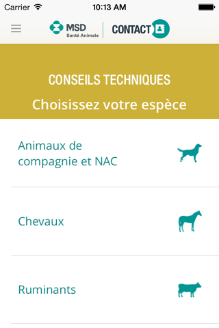 CONTACT MSD Santé Animale screenshot 3