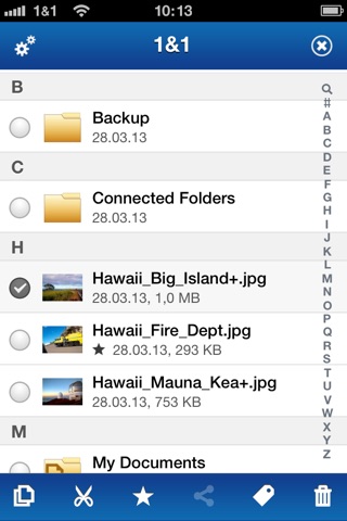 1&1 Online Storage screenshot 2