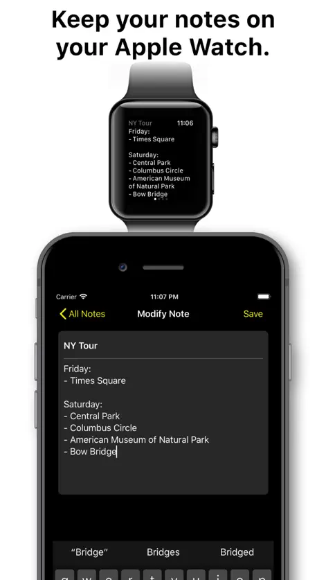 Notes for Watch - Productivity App | MWM