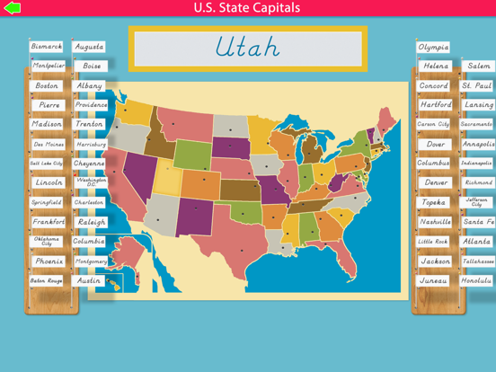 Screenshot #4 pour U.S. State Capitals -Montessori Geography for Kids