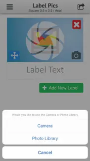 How to cancel & delete label pics 1