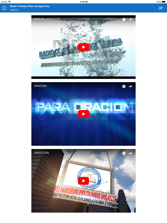 Radio Cristiana RiosdeAguaViva iPad screenshot 5 - Entertainment app