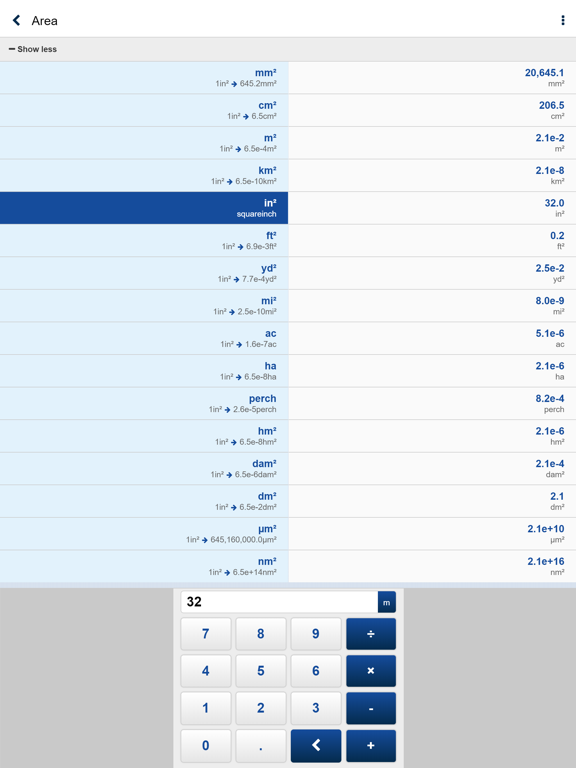 CSiUnits iPad screenshot 3 - Utilities app