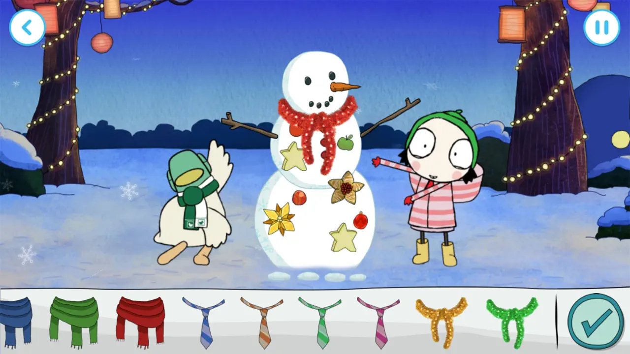 Sarah & Duck: Build A Snowman iPhone Ekran Görüntüsü 3