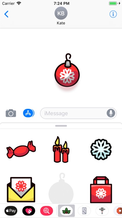 Flat Christmas Stickers