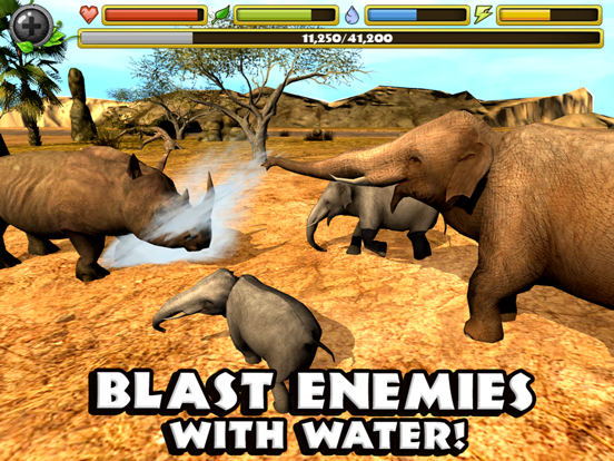 Elephant Simulator iPad app afbeelding 4
