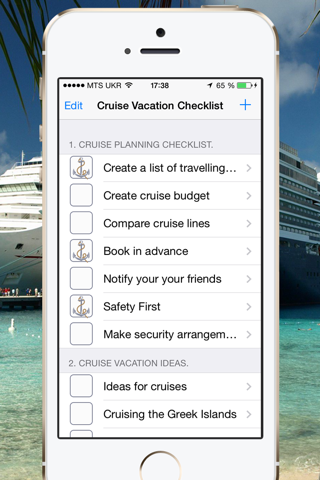 Cruise Vacation Checklist screenshot 2