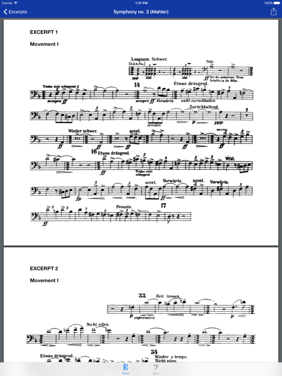 Screenshot #5 pour Trombone Excerpts