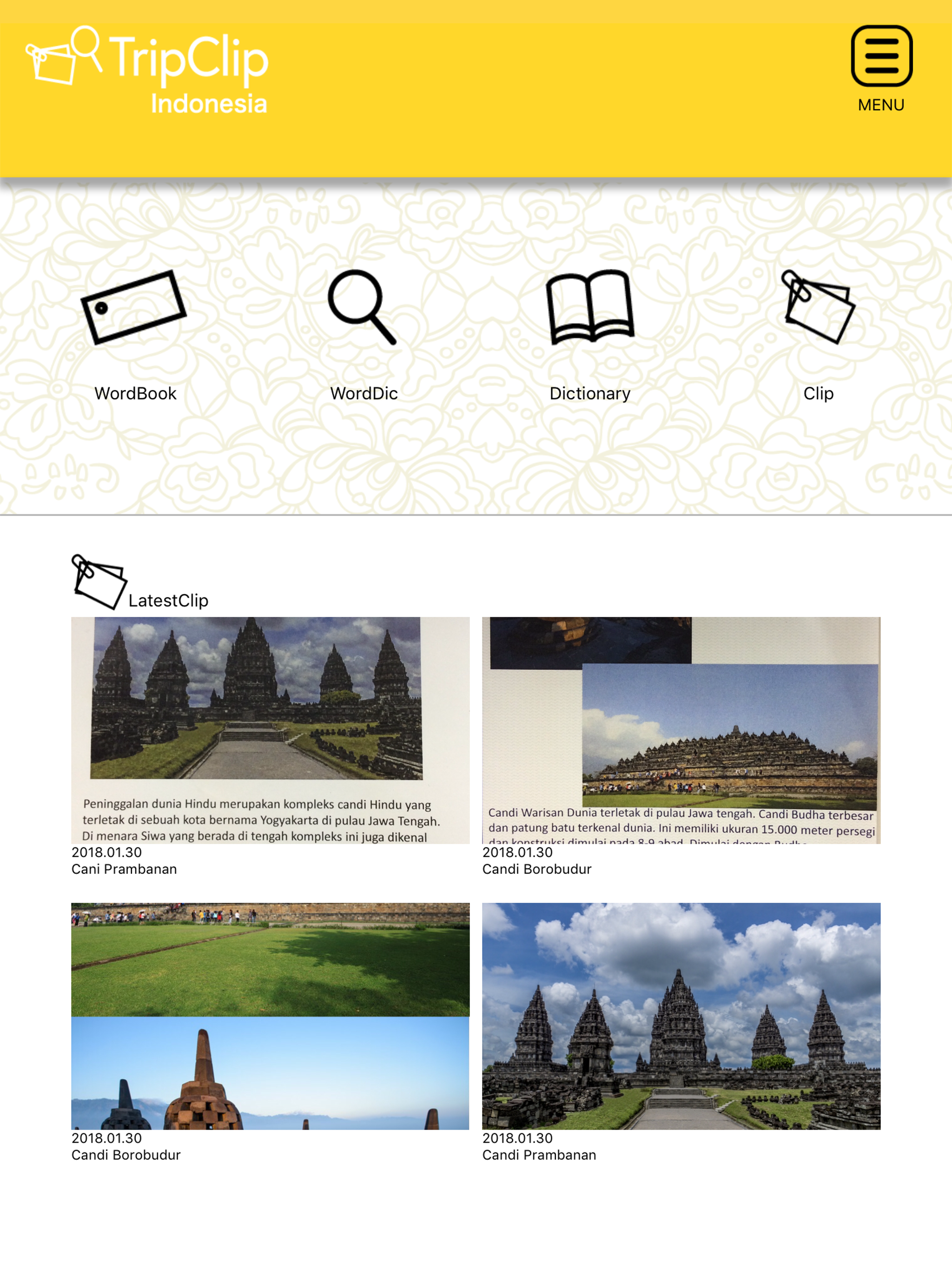 Indonesian&PhotoClip Trip Clip screenshot 5