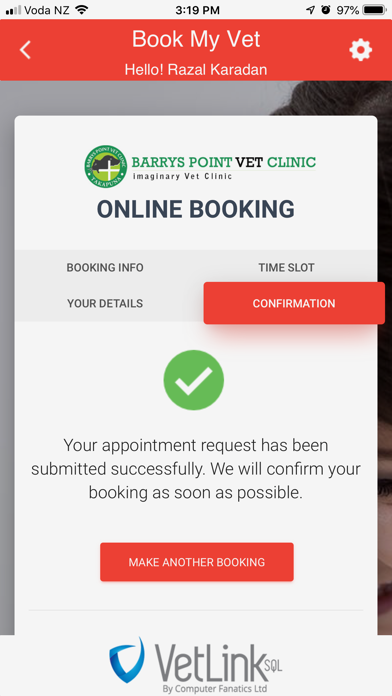 Book My Vet iPhone screenshot