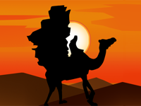 Silk Road Camel Stickers