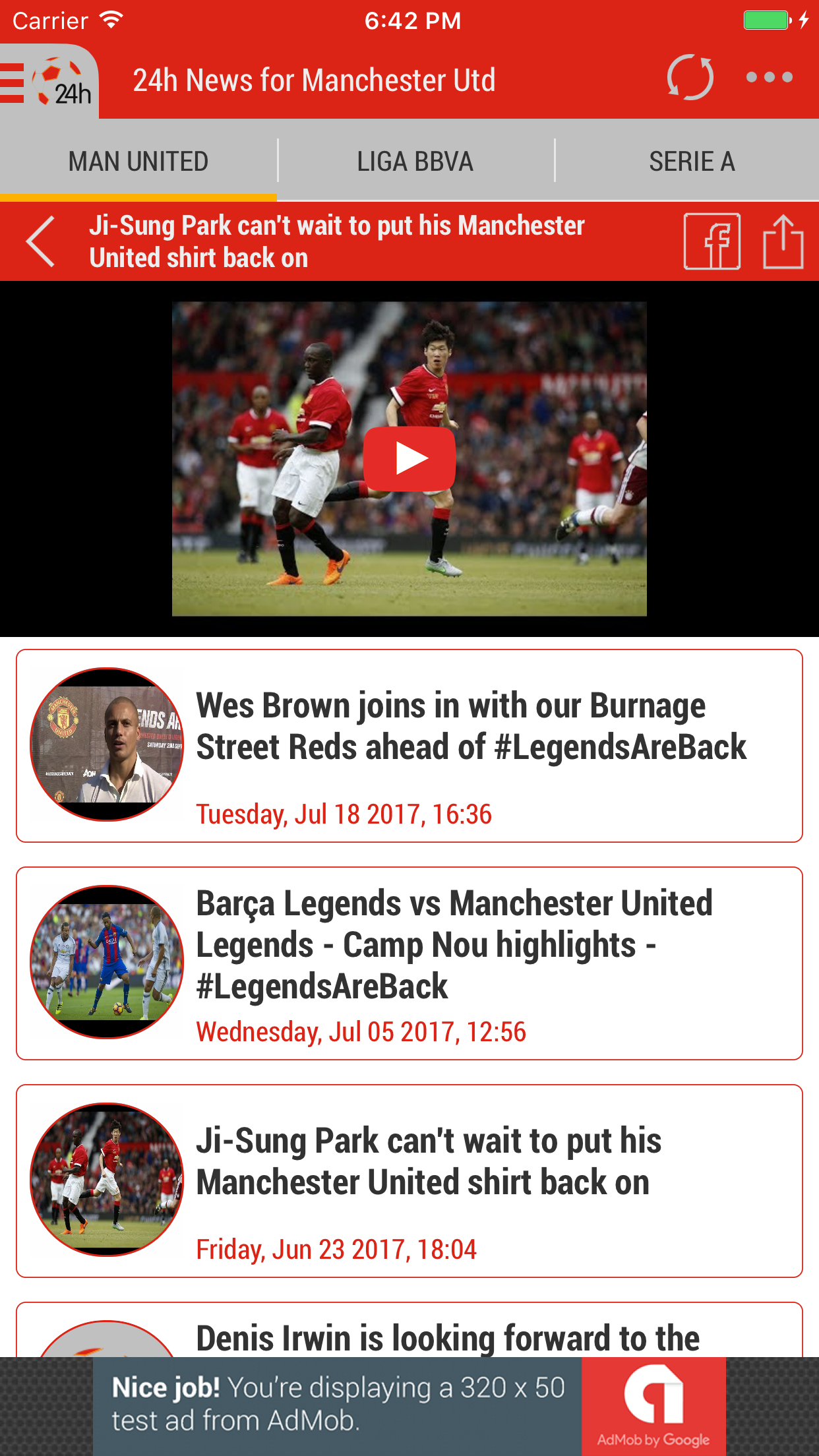 24h News for Manchester United screenshot 3