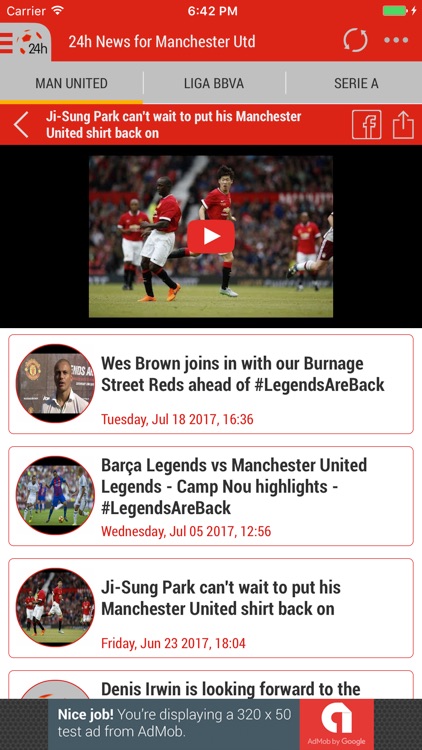 24h News for Manchester United