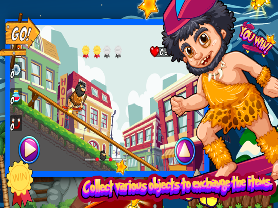Screenshot #4 pour Caveman Skater Go - Sautez et collectez des pièces