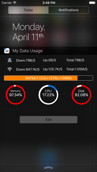 Screenshot #2 pour My Data Usage Widget Pro