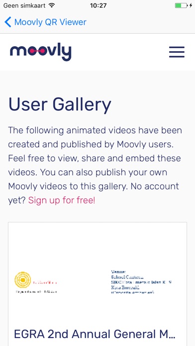 Moovly QR Viewer screenshot 3