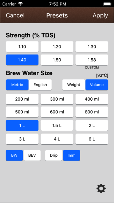 VST CoffeeTools for iPhoneスクリーンショット