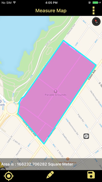 Distance & Area Measure On Map