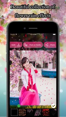 Game screenshot Flower Rain Effect Pic Editor apk