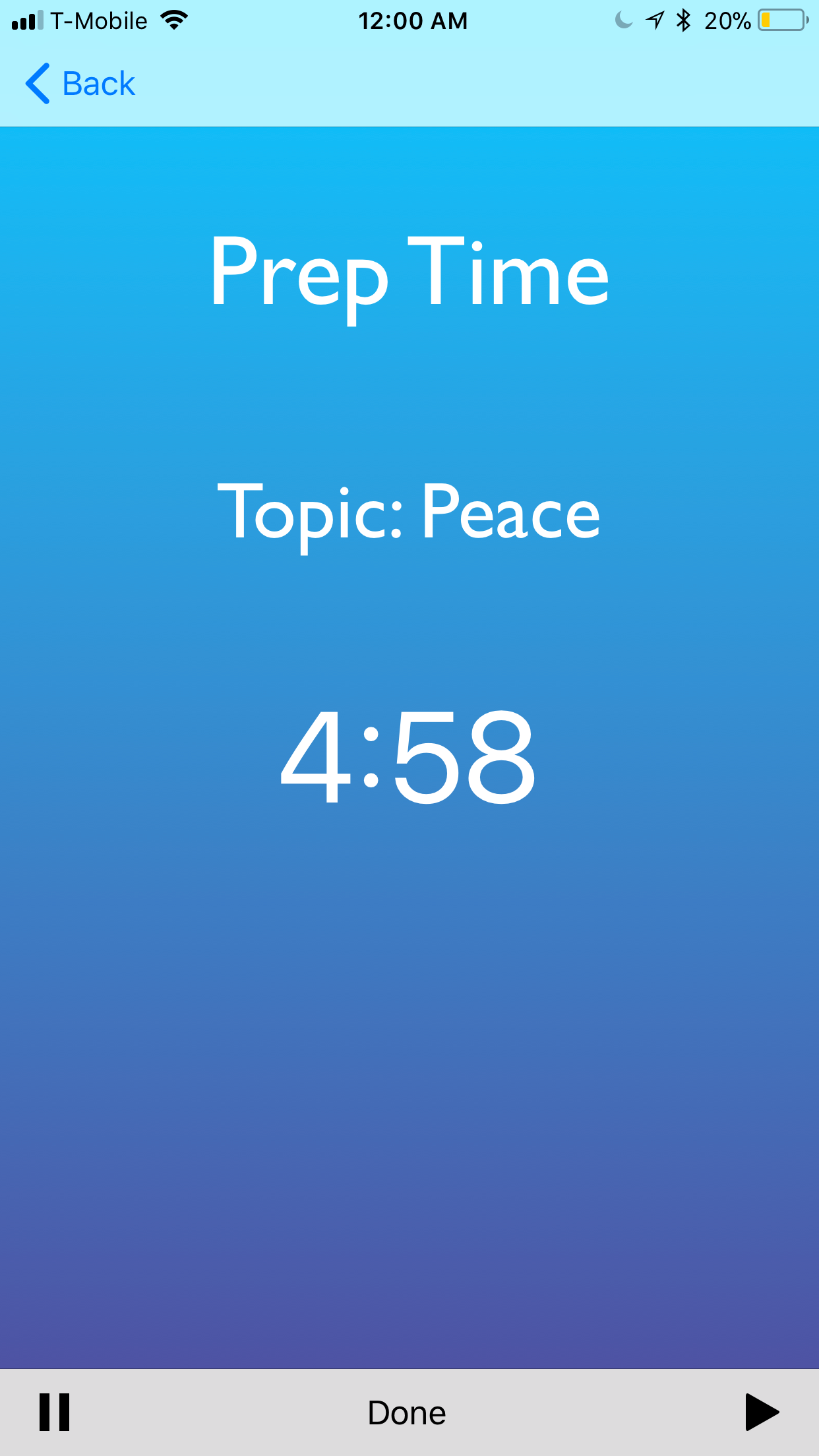 Impromptu Topic Generator