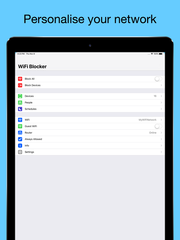 Screenshot #1 for WiFi Blocker