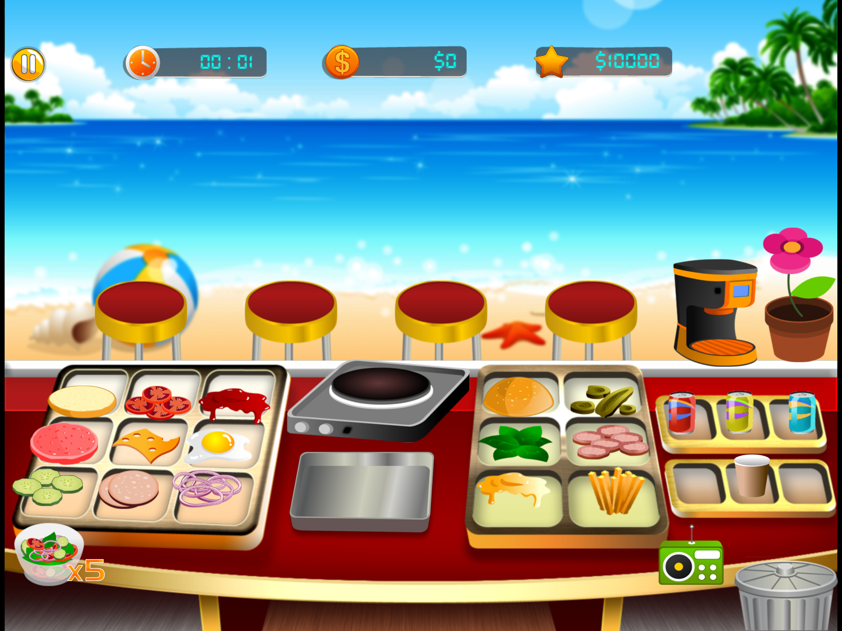 Cooking Fever Vs  food