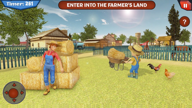 Scary Farmer in Horror House