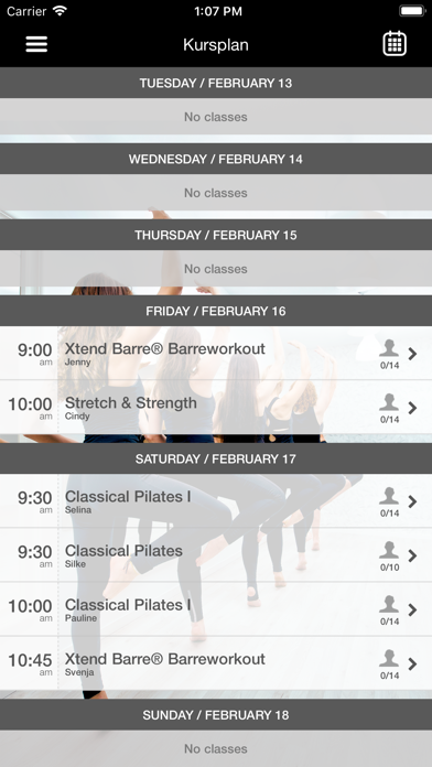 PilatesZeit screenshot 3