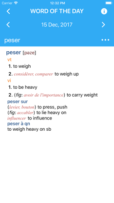 Collins French Dictionary screenshot 1