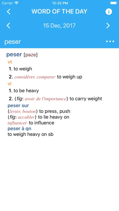 Collins French Dictionary screenshot 1 of 5